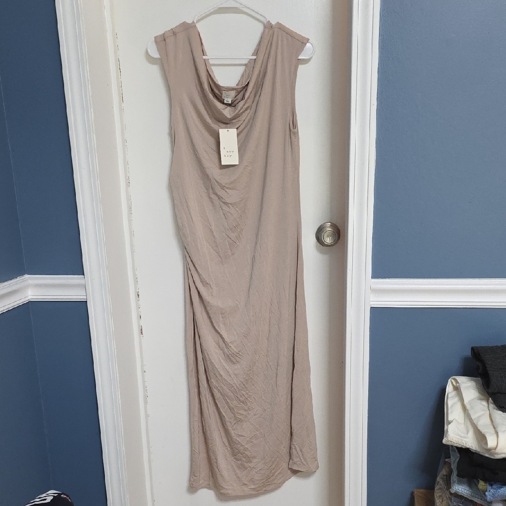 a new day Taupe Sleeveless Maxi Dress